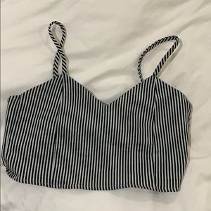 Cropped tank top (ties in back)